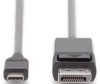 Datoru monitori - Digitus 
 
 USB Type-C adapter cable USB-C to DP, 2 m 