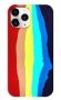 Evelatus iPhone 14 Pro Silicone case Multi-Colored Rainbow