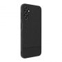 - Galaxy A14 5G Plastic Leather Back Cover Black melns