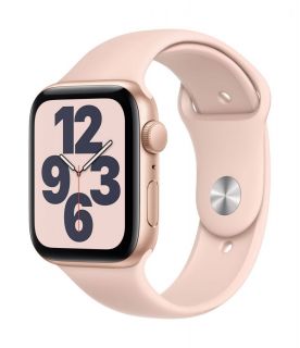 Apple Watch SE GPS, 40mm Aluminium Case with Pink Sand Sport Band - Regular Gold rozā zelts