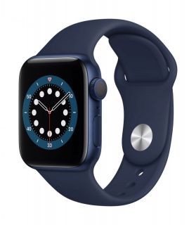 Apple Watch Series 6 GPS, 40mm Aluminium Case with Sport Band Blue zils