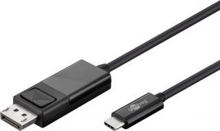 - Goobay 
 
 USB-C- DisplayPort adapter cable 4k 60 Hz 79295 USB-C male, DisplayPort male, 1.2 m