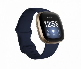 Fitbit Versa 3 Soft Gold Aluminum Midnight Infinity