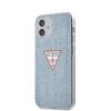 Aksesuāri Mob. & Vied. telefoniem GUESS iPhone 12 mini 5.4'' PC/TPU Denim Triangle Cover Light Blue 