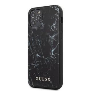 GUESS Guess Apple iPhone 12 mini 5.4' 'PC / TPU Marble Cover Black