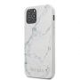 GUESS iPhone 12 mini 5.4'' PC / TPU Marble Cover White balts