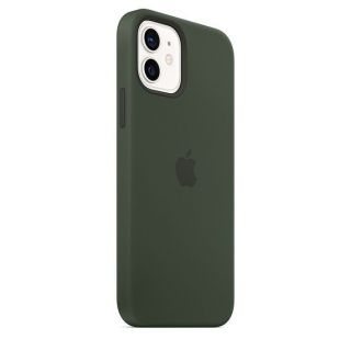 Apple Silicone Case with MagSafe for iPhone 12 mini Cyprus Green zaļš