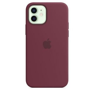 Apple Silicone Case with MagSafe for iPhone 12 mini Plum Purple plūme purpurs