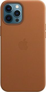 Apple Leather Case with MagSafe for iPhone 12 Pro Max Saddle Brown brūns