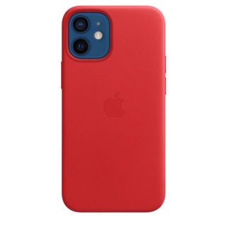 Apple Apple - Leather Case with MagSafe for iPhone 12 mini Red