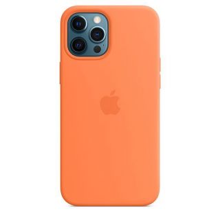 Apple Silicone Case with MagSafe for iPhone 12 Pro Max Kumquat