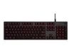 Aksesuāri datoru/planšetes Logitech LOGI G413 Mech.Gaming Keyboard RED US sarkans 