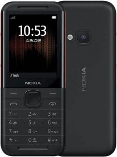 NOKIA 5310 DS TA-1212 Black Red melns sarkans