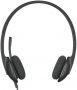 Logitech LOGI H340 USB Headset black melns