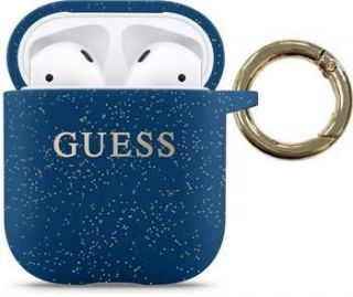 GUESS AirPods Silicone Case Blue