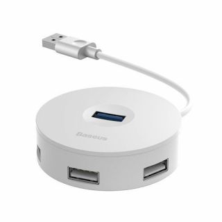 Baseus Baseus - Adapter HUB USB 3.0 To 4xUSB White