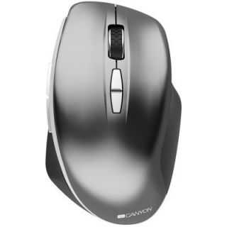 CANYON 2.4 GHz Wireless mouse with 7 buttons DPI 800 / 1200 Grey pelēks