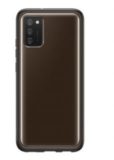 Samsung Galaxy A02S Soft Clear Cover Black melns