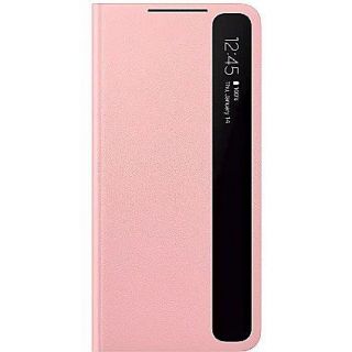 Samsung Galaxy S21 Plus Smart Clear View Cover Pink rozā