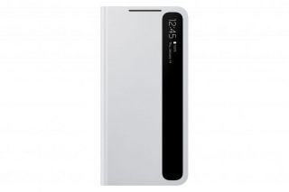 Samsung Galaxy S21 Smart Clear View Cover Light Grey pelēks