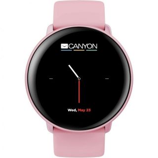CANYON Smartwatch Marzipan With Extra Leather Strap SW-75 Pink rozā