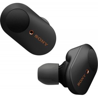 Sony WF-1000XM3 Black True Headphones melns