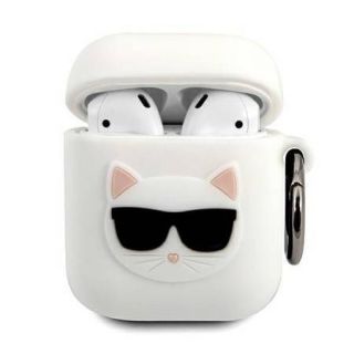 - Karl Lagerfeld AirPods Choupette Case White balts