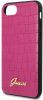 Aksesuāri Mob. & Vied. telefoniem GUESS iPhone 7 / 8 / SE2020 / SE2022 Croco Cover Pink rozā 