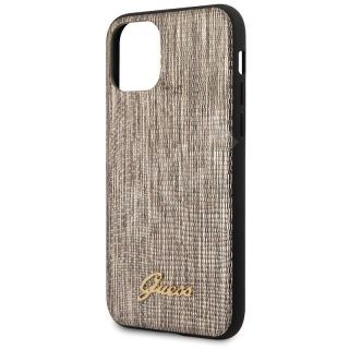 GUESS iPhone 11 Pro Lizard Cover Gold zelts