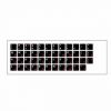 Aksesuāri datoru/planšetes - HQ Keyboard Stickers ENG white  /  RUS Red Black balts sarkans melns 