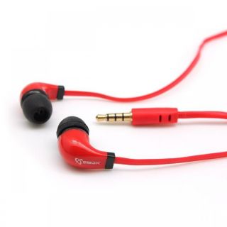 - Sbox 
 
 Stereo Earphones with Microphone EP-038 red sarkans