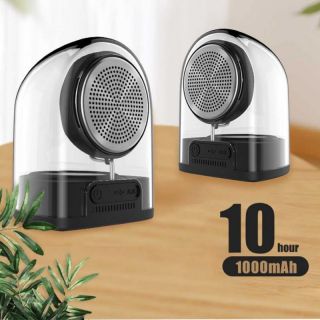-&nbsp;Devia Crystal series TWS speaker with silicon case  2pcs  black