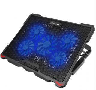 -&nbsp;Tellur Cooling pad Basic 17, 5 fans, LED, black