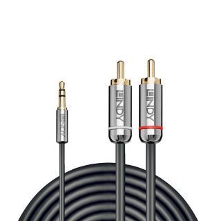 - LINDY 
 
 CABLE AUDIO 3.5MM TO PHONO 2M / CROMO 35334