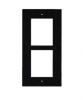 Datoru komponentes - 2N ENTRY PANEL FLUSH FRAME 2MOD. / HELIOS IP VERSO 9155012B 