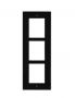 - 2N ENTRY PANEL 3MOD. FLUSH FRAME / BLACK /  IP VERSO 9155013B
