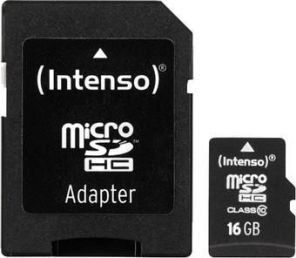 Intenso MEMORY MICRO SDHC 16GB C10 / W / ADAPTER 3413470