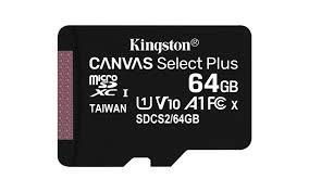 Kingston&nbsp;MEMORY MICRO SDXC 64GB UHS-I / SDCS2 / 64GBSP
