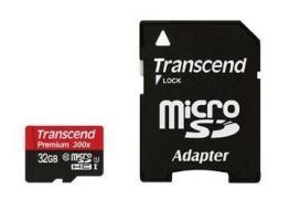 Transcend MEMORY MICRO SDHC 32GB W / ADAPT / CLASS10 TS32GUSDU1