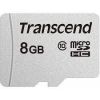 Aksesuāri datoru/planšetes Transcend MEMORY MICRO SDHC 8GB / CLASS10 TS8GUSD300S 