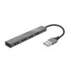Aksesuāri datoru/planšetes Trust I / O HUB MINI-USB 4PORT / 23786 Kabeļi HDMI/DVI/VGA/USB/Audio/Video