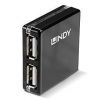 Aksesuāri datoru/planšetes - LINDY 
 
 I / O HUB USB2 4PORT / 42742 Barošanas bloks notebook