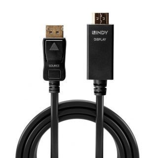 - LINDY 
 
 CABLE DISPLAY PORT TO HDMI 5M / 36924