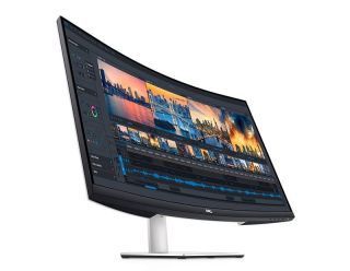 DELL Curved Monitor S3221QSA 32 '', VA, UHD, 3840 x 2160, 16:9, 4 ms, 300 cd / m², White, 60 Hz, HDMI ports quantity 2