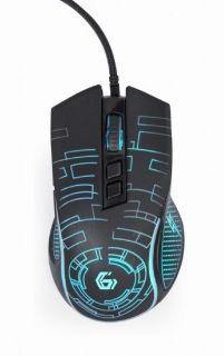 GEMBIRD&nbsp;MOUSE USB OPTICAL GAMING / BLACK MUSG-RGB-01