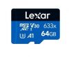 Aksesuāri datoru/planšetes Lexar MEMORY MICRO SDXC 64GB UHS-I / LMS0633064G-BNNNG Somas portatīvajiem datoriem