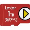 Aksesuāri datoru/planšetes Lexar MEMORY MICRO SDXC 1TB UHS-I / PLAY LMSPLAY001T-BNNNG Kabeļi HDMI/DVI/VGA/USB/Audio/Video