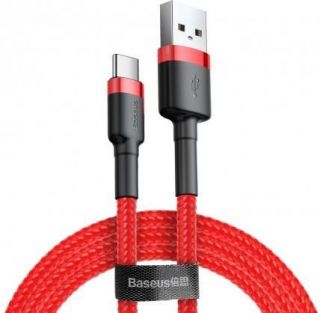 Baseus&nbsp;CABLE USB TO USB-C 2M / RED CATKLF-C09