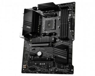 MSI Mainboard||AMD B550|SAM4|ATX|2xPCI-Express 3.0 1x|1xPCI-Express 3.0 4x|2xM.2|1xPCI-Express 4.0 16x|Memory DDR4|Memory slots 4|1xDisplayPort|2xAudio-In|4xAudio-Out|4xUSB 2.0|1xUSB type C|3xUSB 3.2|1xPS / 2|1xRJ45|B550-APRO