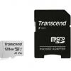 Aksesuāri datoru/planšetes Transcend MEMORY MICRO SDXC 128GB W / ADAP / C10 TS128GUSD300S-A 